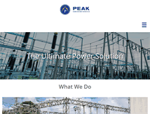 Tablet Screenshot of peaksubstation.com